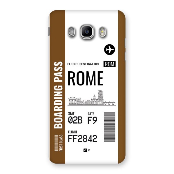 Rome Boarding Pass Back Case for Galaxy J5 2016