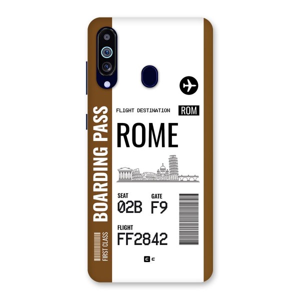 Rome Boarding Pass Back Case for Galaxy M40