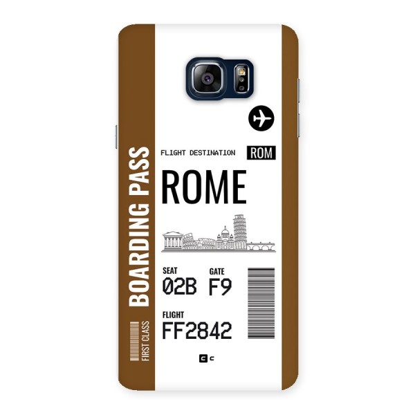 Rome Boarding Pass Back Case for Galaxy Note 5
