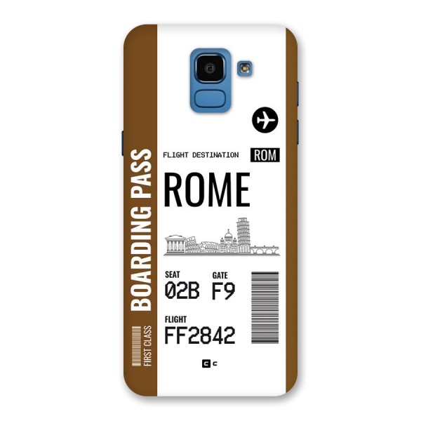 Rome Boarding Pass Back Case for Galaxy On6