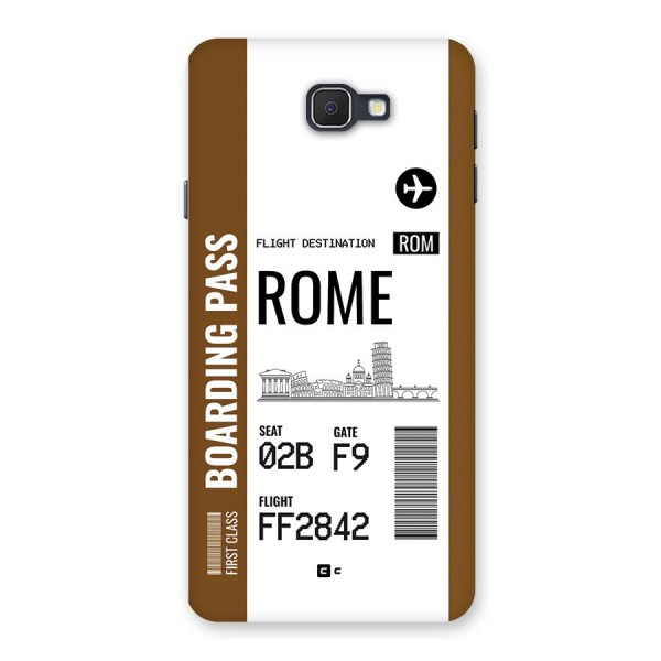 Rome Boarding Pass Back Case for Galaxy On7 2016
