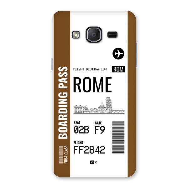 Rome Boarding Pass Back Case for Galaxy On7 Pro