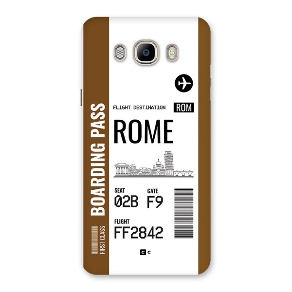 Rome Boarding Pass Back Case for Galaxy On8