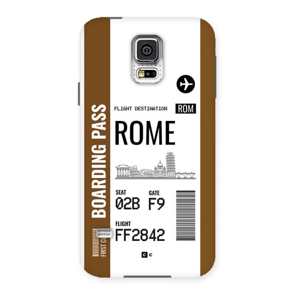 Rome Boarding Pass Back Case for Galaxy S5