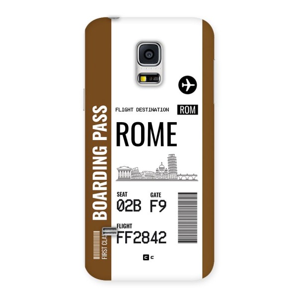 Rome Boarding Pass Back Case for Galaxy S5 Mini