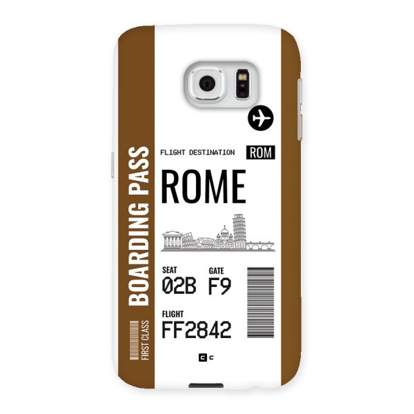 Rome Boarding Pass Back Case for Galaxy S6