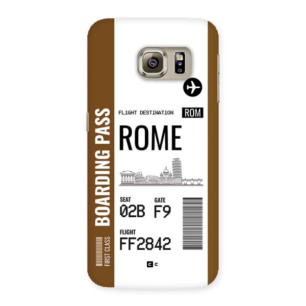 Rome Boarding Pass Back Case for Galaxy S6 Edge Plus