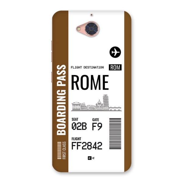 Rome Boarding Pass Back Case for Gionee S6 Pro