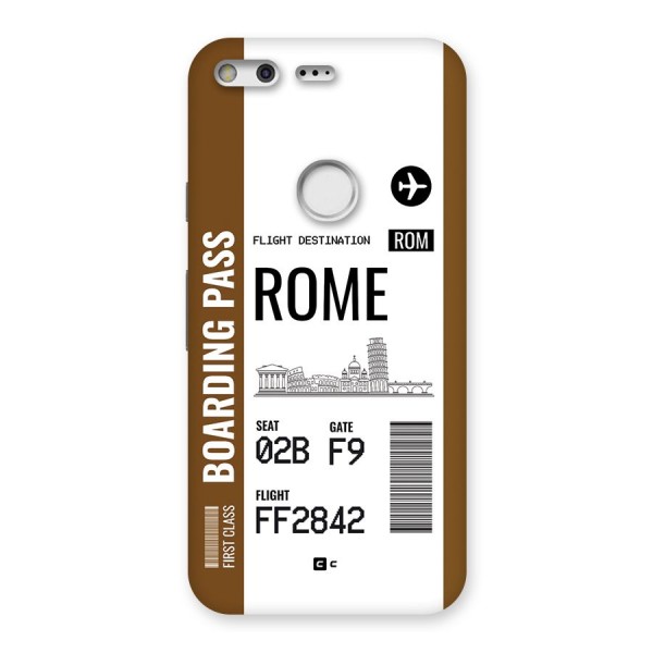 Rome Boarding Pass Back Case for Google Pixel