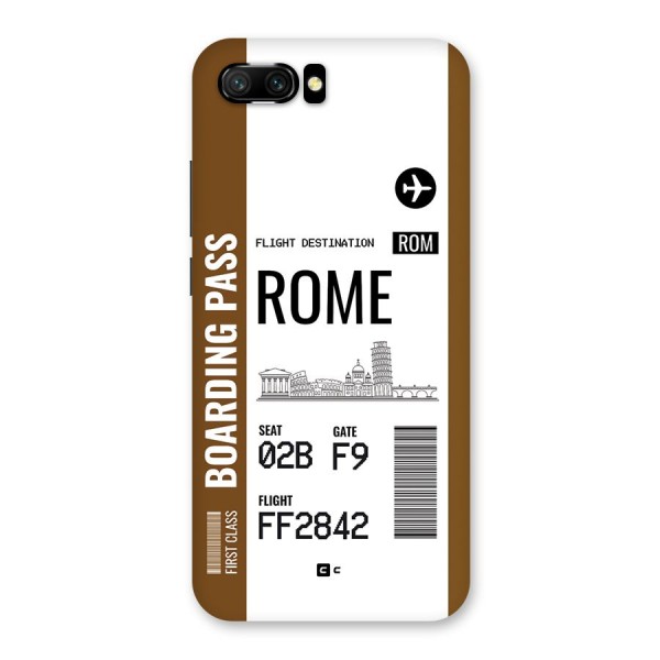 Rome Boarding Pass Back Case for Honor 10