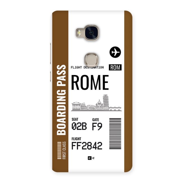 Rome Boarding Pass Back Case for Honor 5X