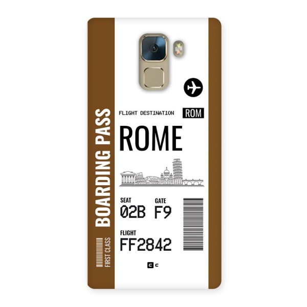 Rome Boarding Pass Back Case for Honor 7