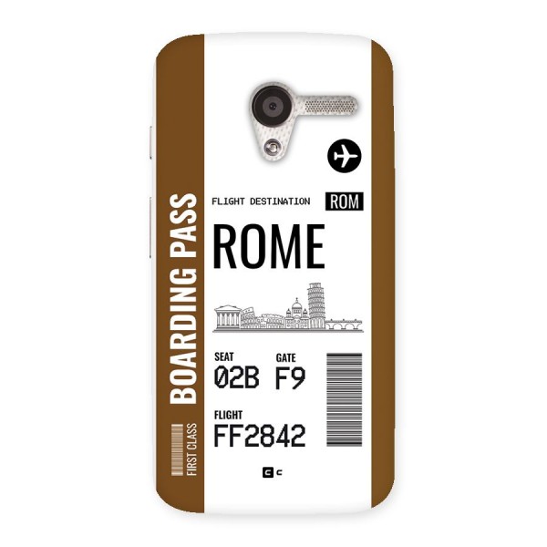 Rome Boarding Pass Back Case for Moto X