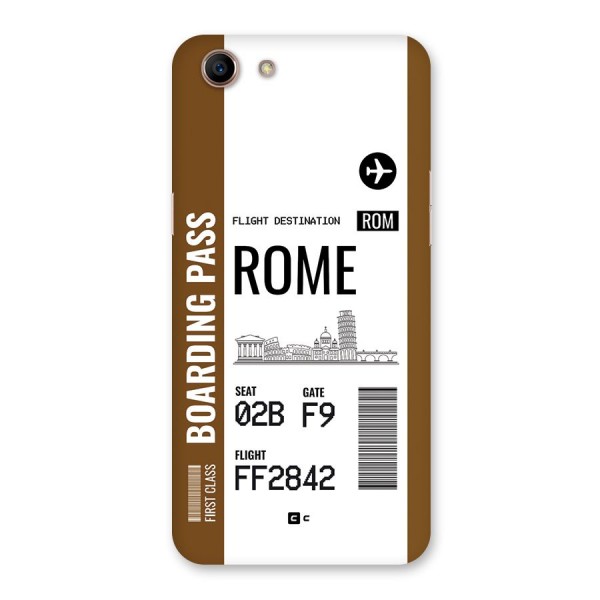 Rome Boarding Pass Back Case for Oppo A83 (2018)
