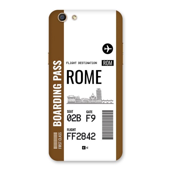 Rome Boarding Pass Back Case for Oppo F3