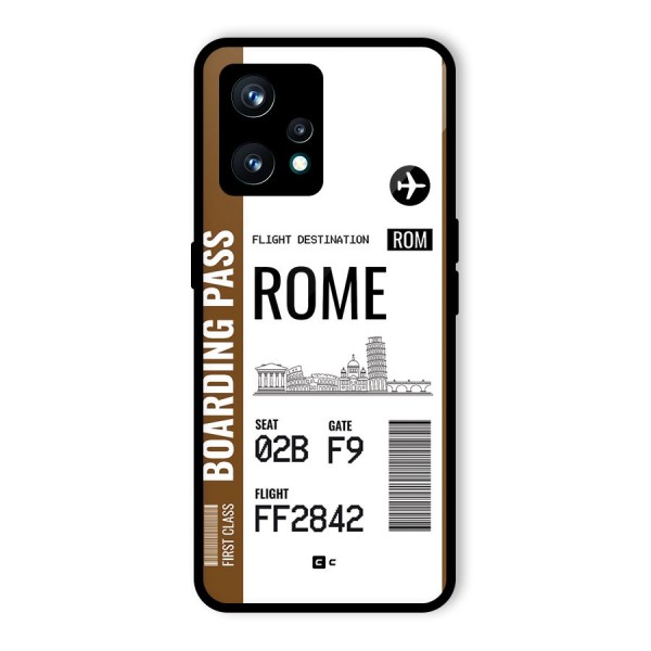Rome Boarding Pass Back Case for Realme 9