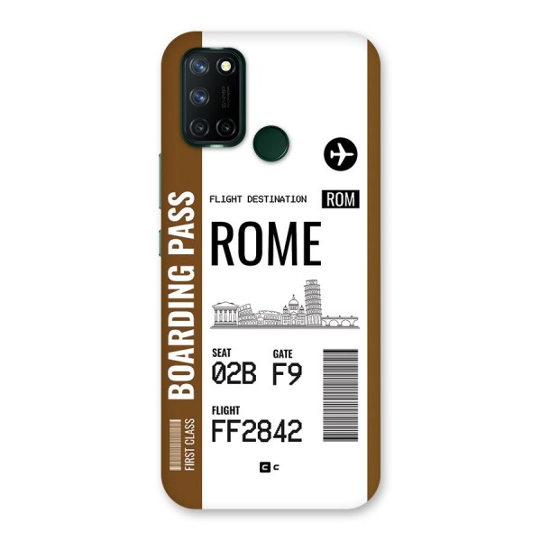 Rome Boarding Pass Back Case for Realme C17