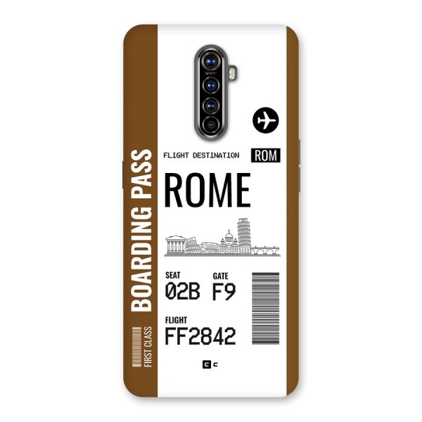Rome Boarding Pass Back Case for Realme X2 Pro