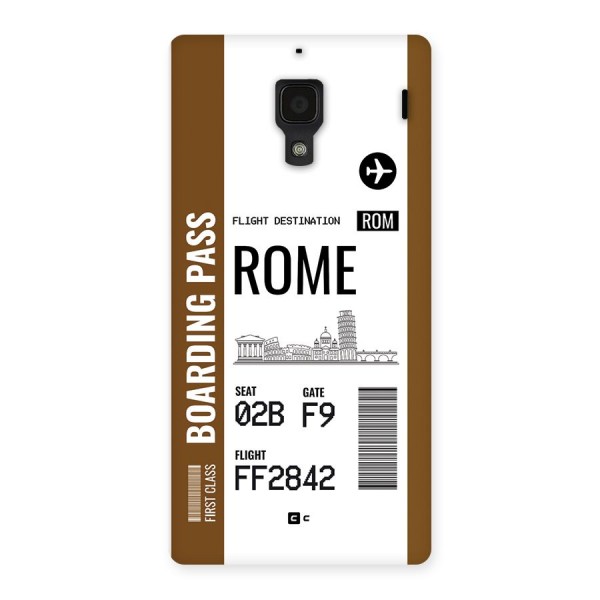 Rome Boarding Pass Back Case for Redmi 1s