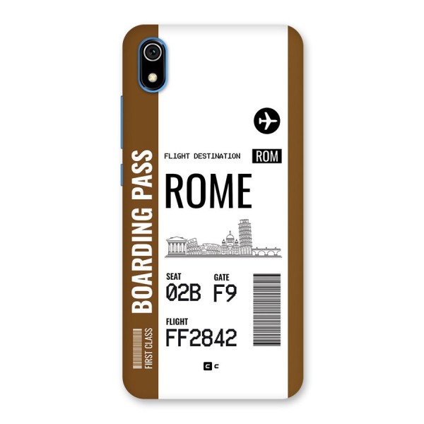 Rome Boarding Pass Back Case for Redmi 7A