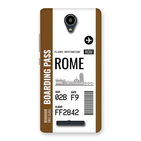 Rome Boarding Pass Back Case for Redmi Note 2