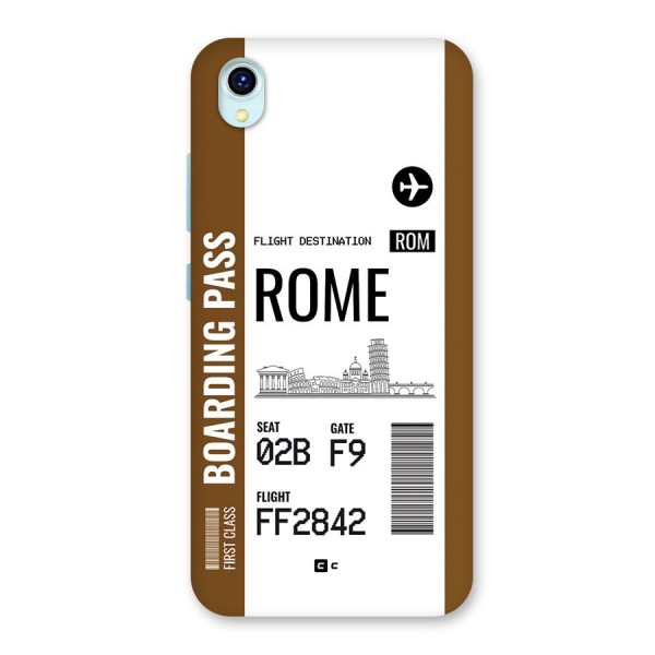 Rome Boarding Pass Back Case for Vivo Y1s