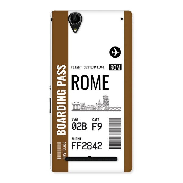 Rome Boarding Pass Back Case for Xperia T2