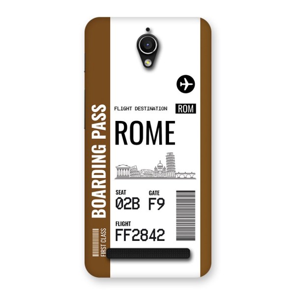 Rome Boarding Pass Back Case for Zenfone Go