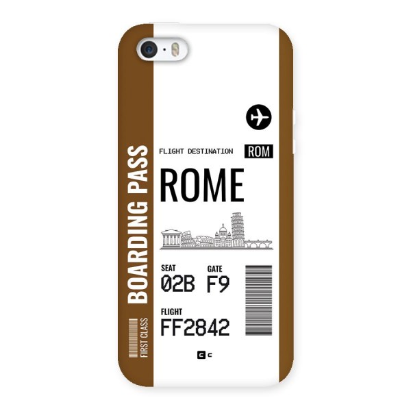 Rome Boarding Pass Back Case for iPhone 5 5s