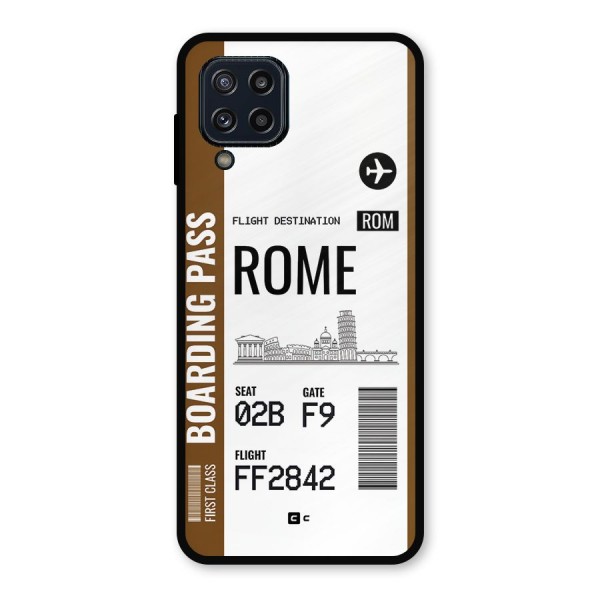 Rome Boarding Pass Metal Back Case for Galaxy M32