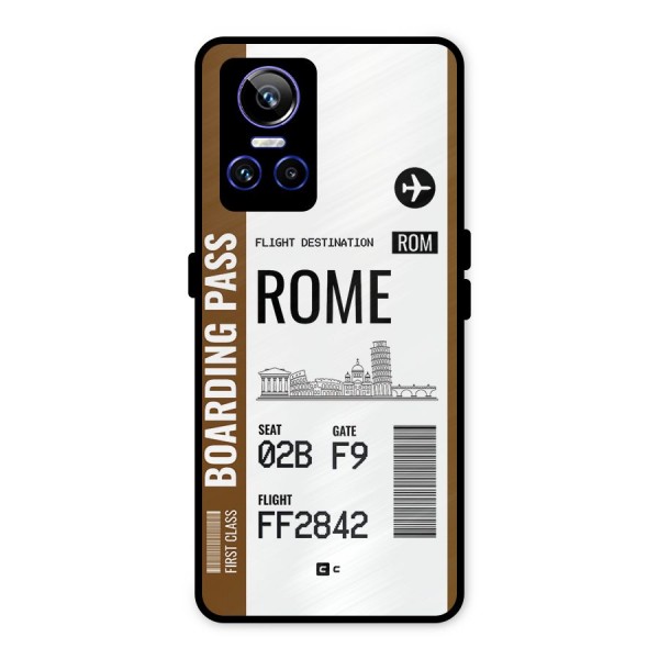 Rome Boarding Pass Metal Back Case for Realme GT Neo 3