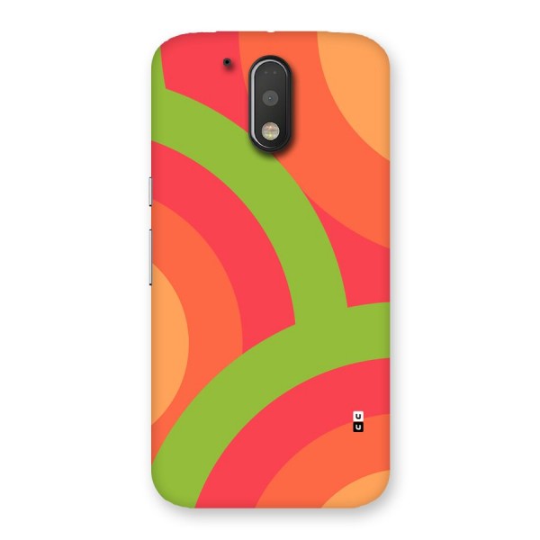 Rounded Shapes Back Case for Moto G4 Plus