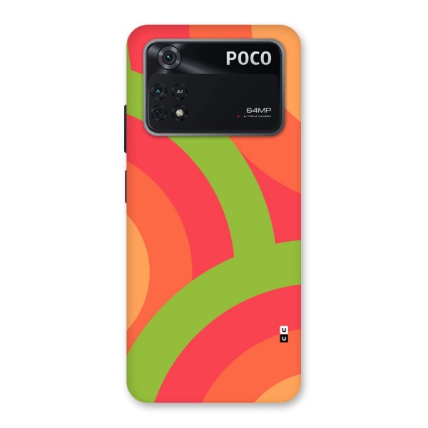 Rounded Shapes Back Case for Poco M4 Pro 4G