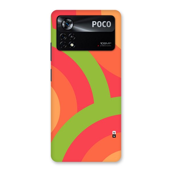 Rounded Shapes Back Case for Poco X4 Pro 5G