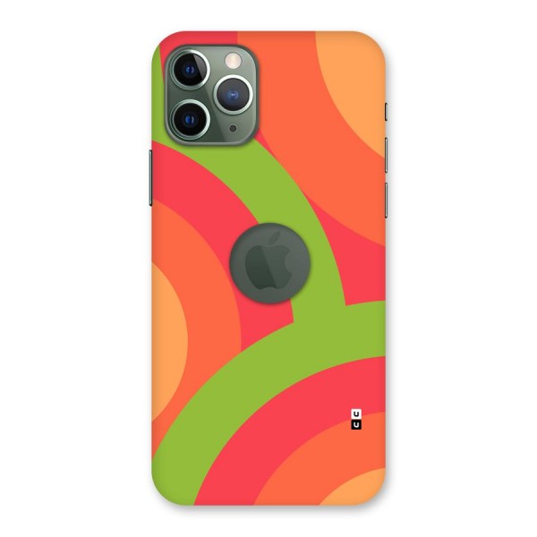 Rounded Shapes Back Case for iPhone 11 Pro Logo Cut