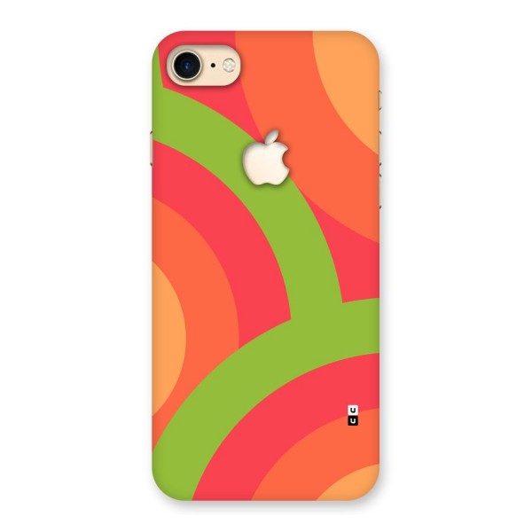 Rounded Shapes Back Case for iPhone 7 Apple Cut