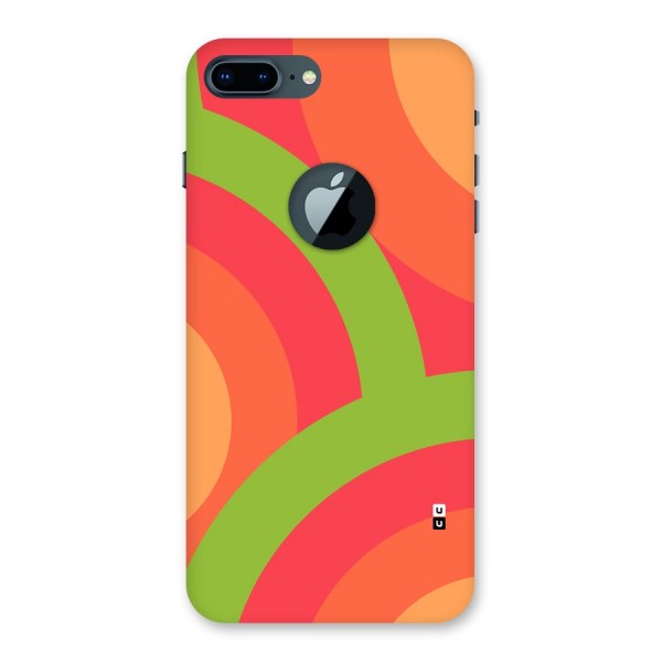 Rounded Shapes Back Case for iPhone 7 Plus Logo Cut