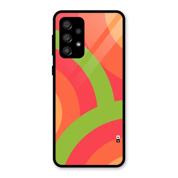 Rounded Shapes Glass Back Case for Galaxy A32