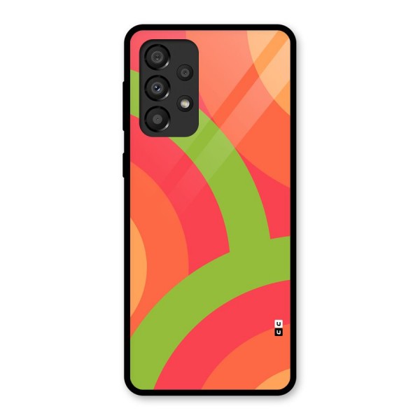 Rounded Shapes Glass Back Case for Galaxy A33 5G