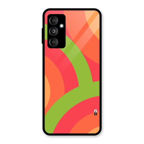 Rounded Shapes Glass Back Case for Galaxy M14 5G