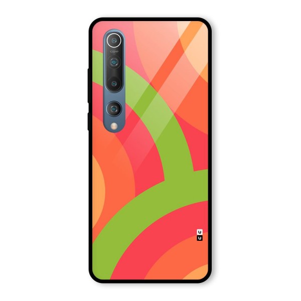 Rounded Shapes Glass Back Case for Mi 10