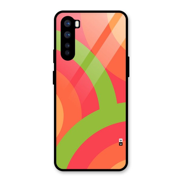 Rounded Shapes Glass Back Case for OnePlus Nord