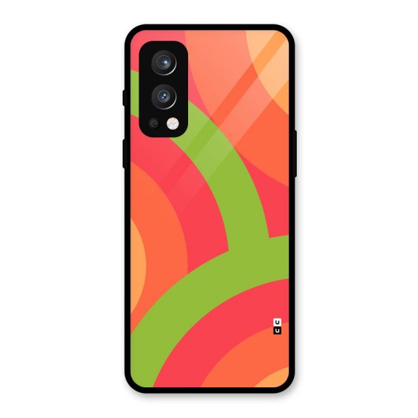 Rounded Shapes Glass Back Case for OnePlus Nord 2 5G