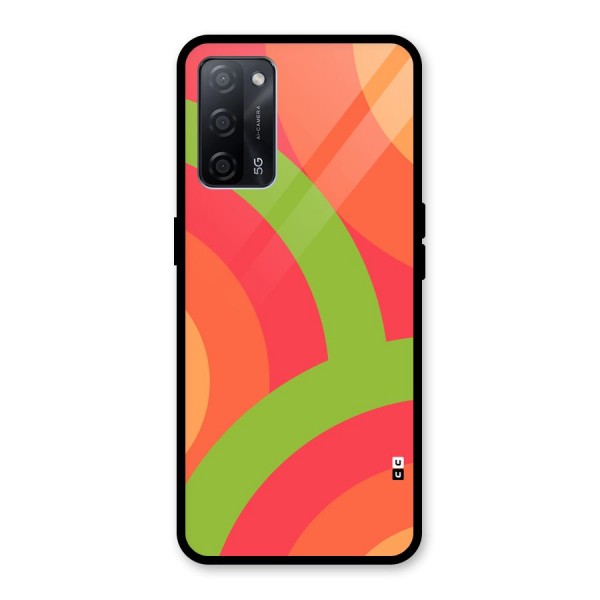 Rounded Shapes Glass Back Case for Oppo A53s 5G