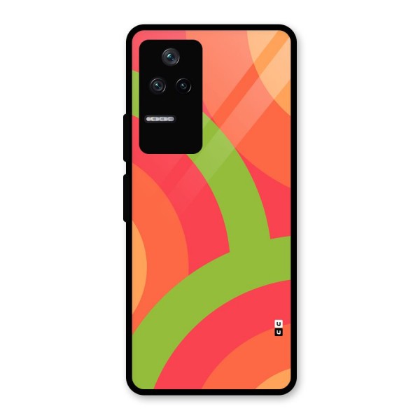 Rounded Shapes Glass Back Case for Poco F4 5G