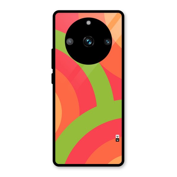 Rounded Shapes Glass Back Case for Realme 11 Pro