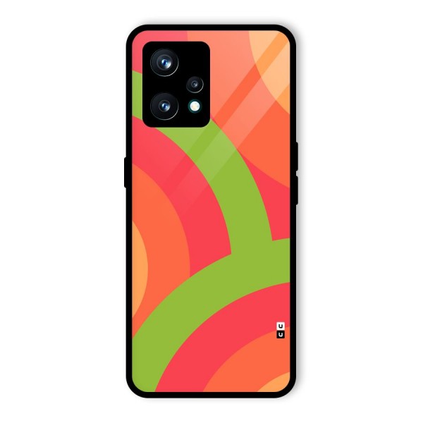 Rounded Shapes Glass Back Case for Realme 9 Pro Plus 5G