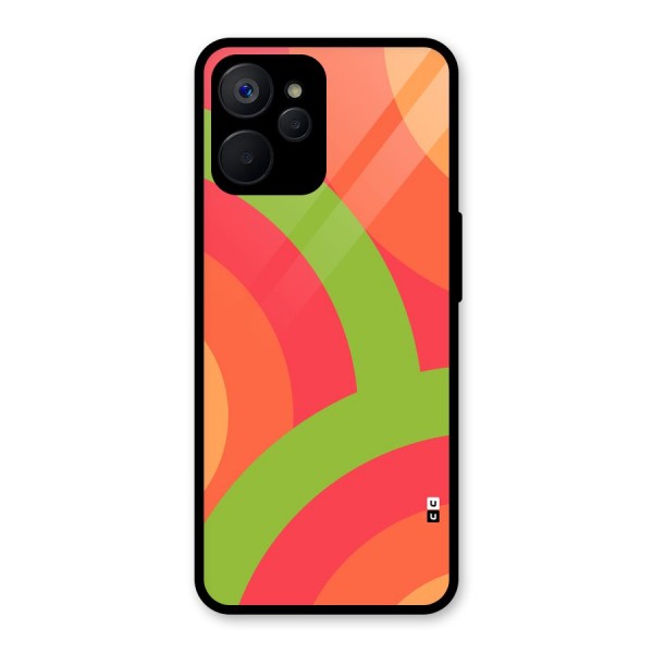Rounded Shapes Glass Back Case for Realme 9i 5G