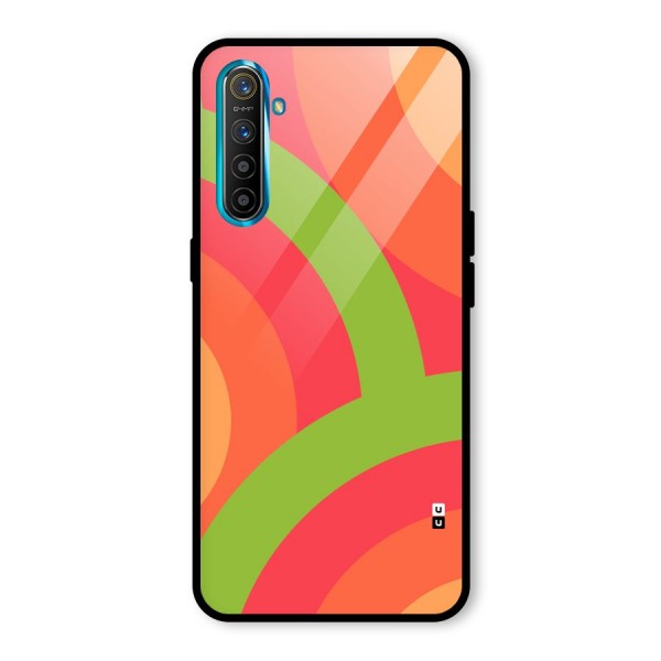 Rounded Shapes Glass Back Case for Realme X2