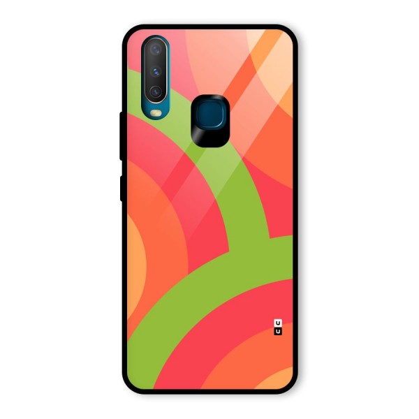 Rounded Shapes Glass Back Case for Vivo Y15